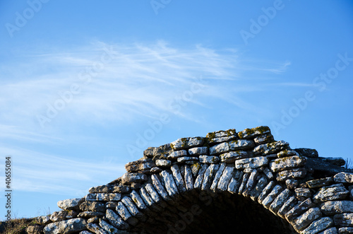 Ancient gateway close-up photo