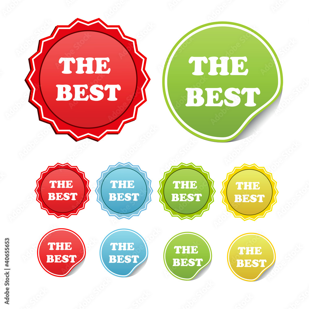 Vector set of stickers Vector set of stickers