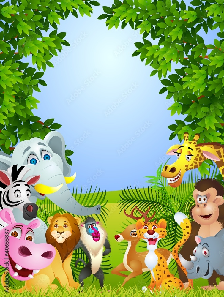 Naklejka premium Animal cartoon