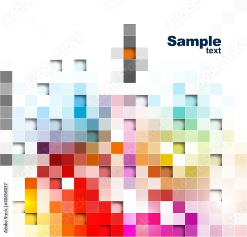 abstract colorful mosaic background vector