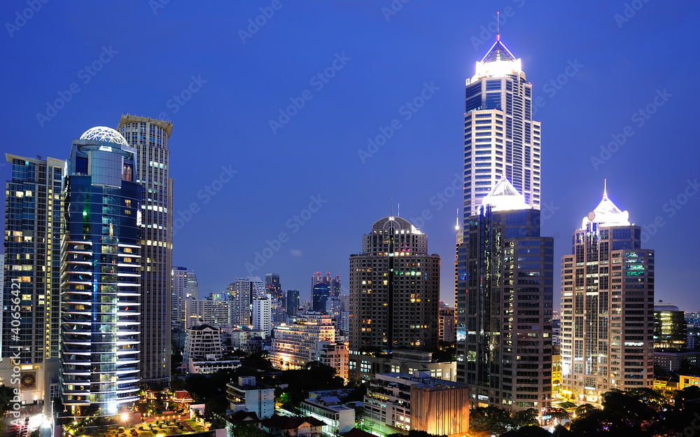 Night view of Bangkok