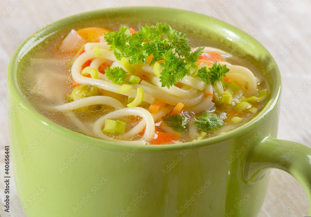 Bowl of Chicken vegetable Soup Bowl of Chicken vegetable Soup