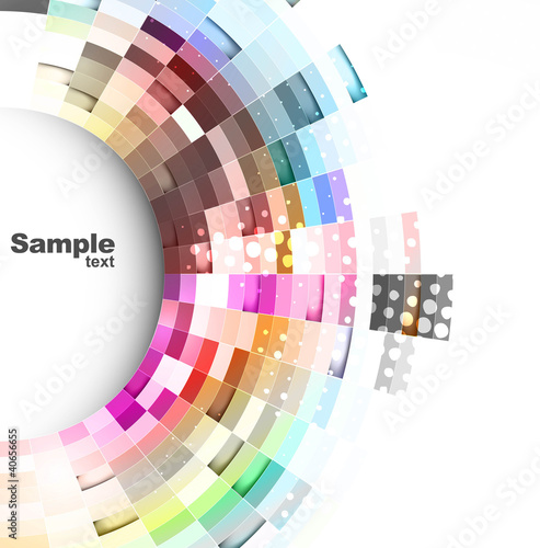 Abstract technology bright colorful vector