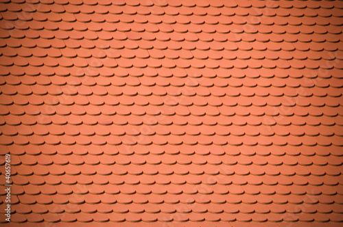 red clay roof tile background