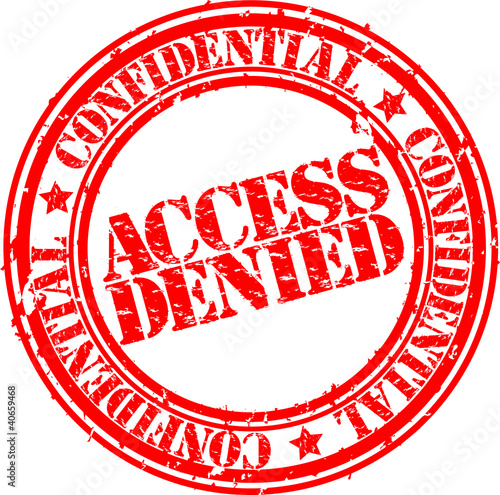 Grunge access denied rubber stamp, vector illustration