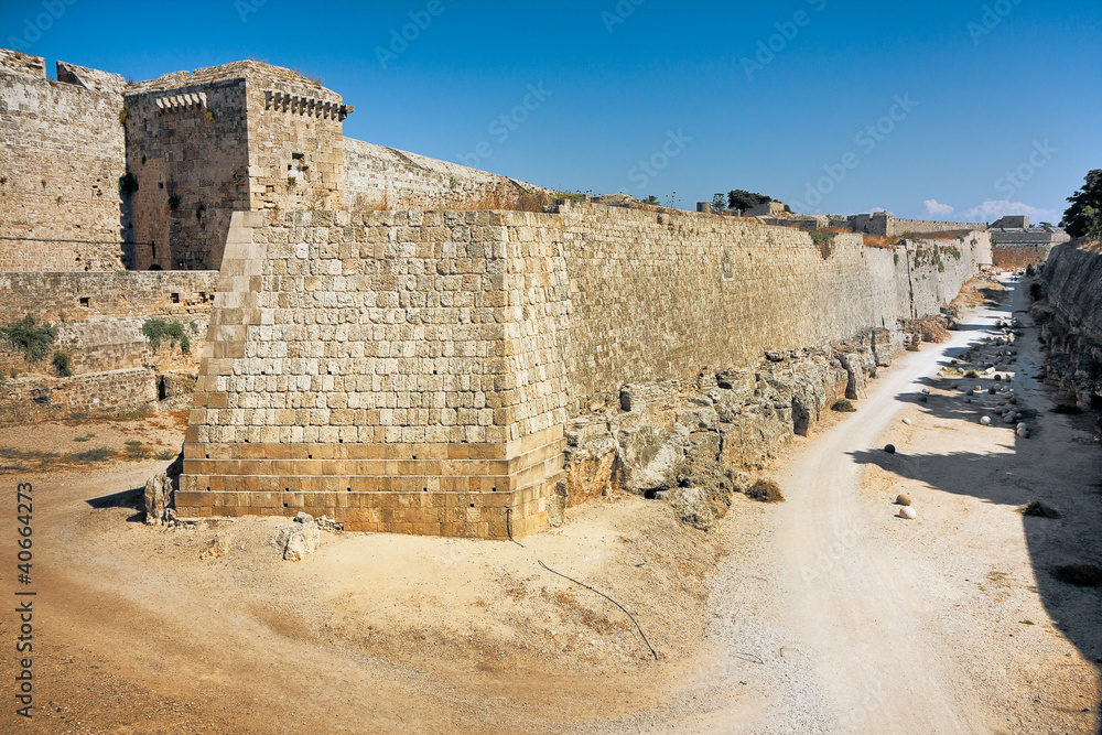 Ancient walls -  Rhodes Island
