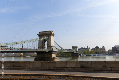 Chain Bridge world 1st suspension bridge Budapest Hungary