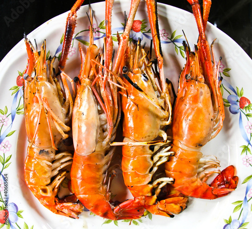 Grilled shrimp Asian style ...