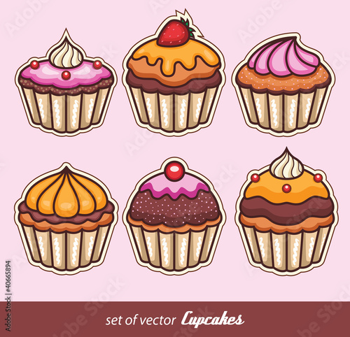Set of Cupcakes
