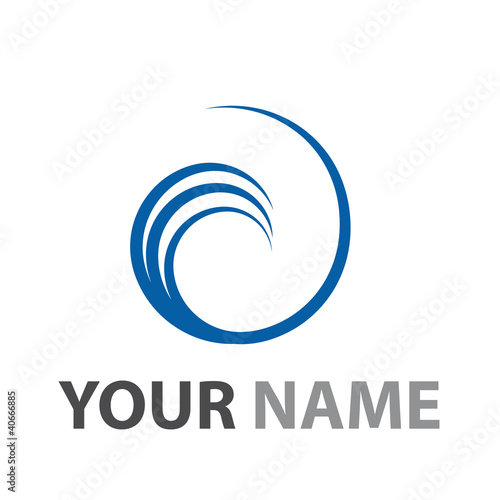 Blue Vortex, sea ​​wave # Vector