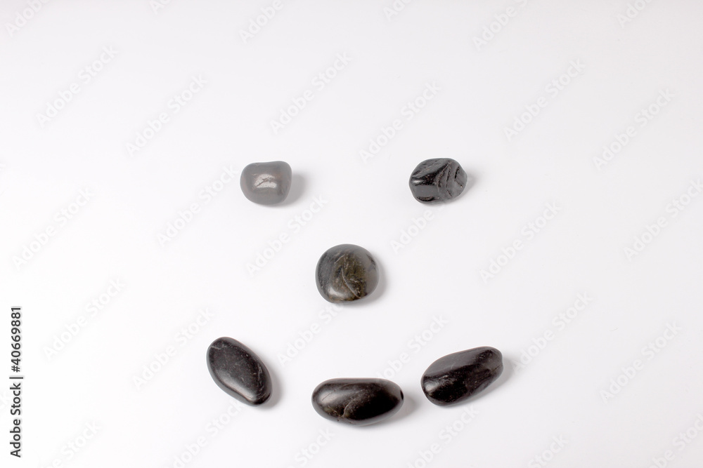Smilie aus Steinen Smilie aus Steinen