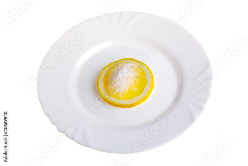 Limon on a plate
