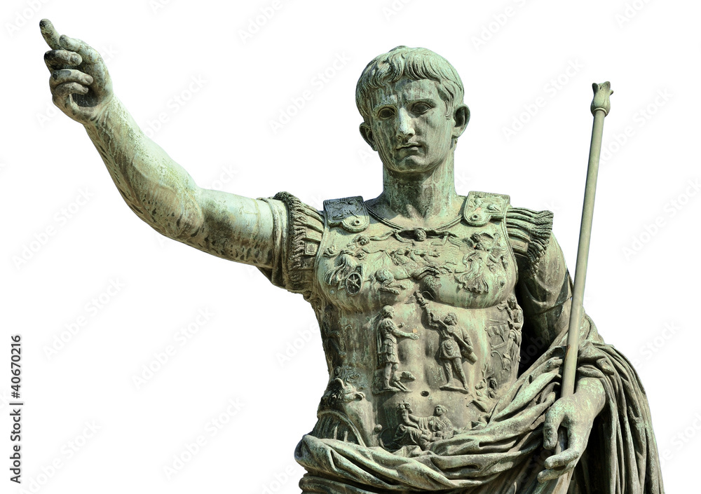 Naklejka premium Augusto (Gaius Iulius Cæsar Octavianus Augustus), Roma