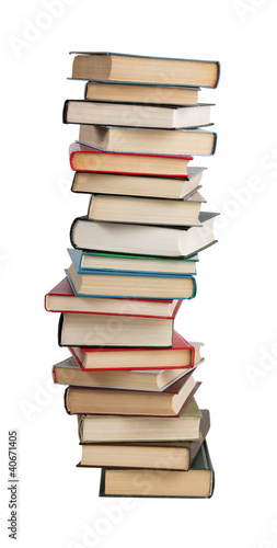 The high stack of books
