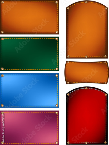 Etichetta cuoio Jeans