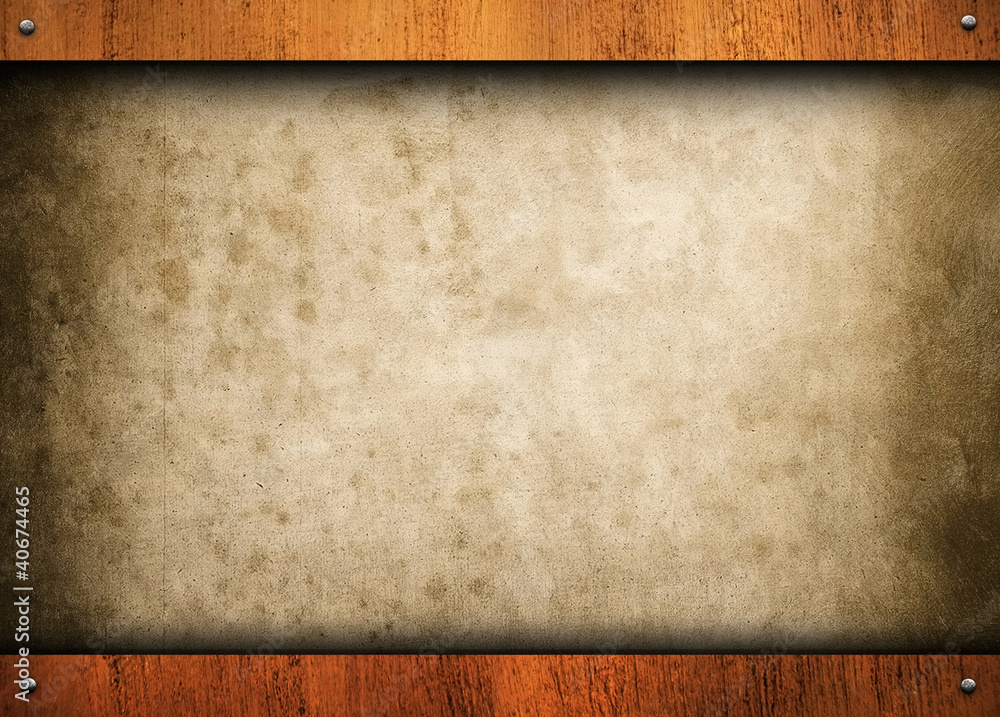 paper with wood frame paper with wood frame