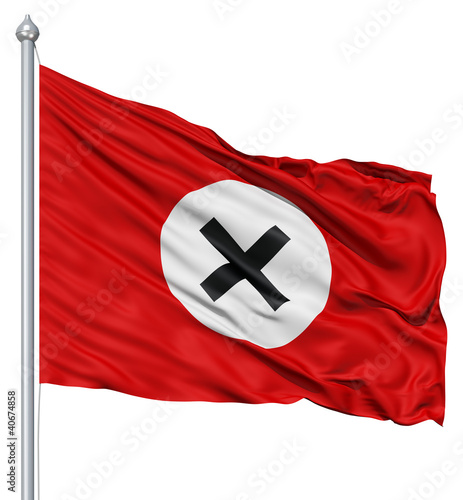 Waving Flag of antinazi photo