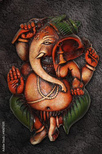 Ganesha made with clay