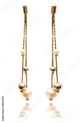 Fototapet Beauty fashion concept with earrings