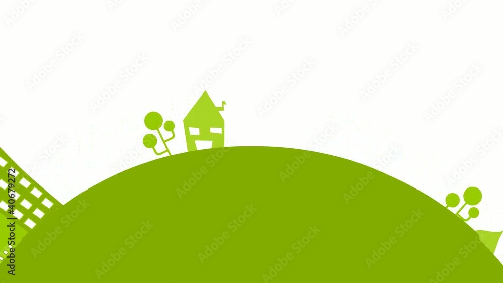 Eco Abstract auf weißem Hintergrund, Vektor-Animation Eco Abstract auf weißem Hintergrund, Vektor-Animation