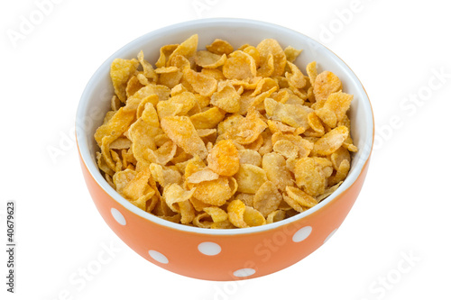 cornflakes in the bowl