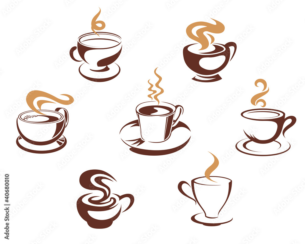Coffee and tea cups Coffee and tea cups