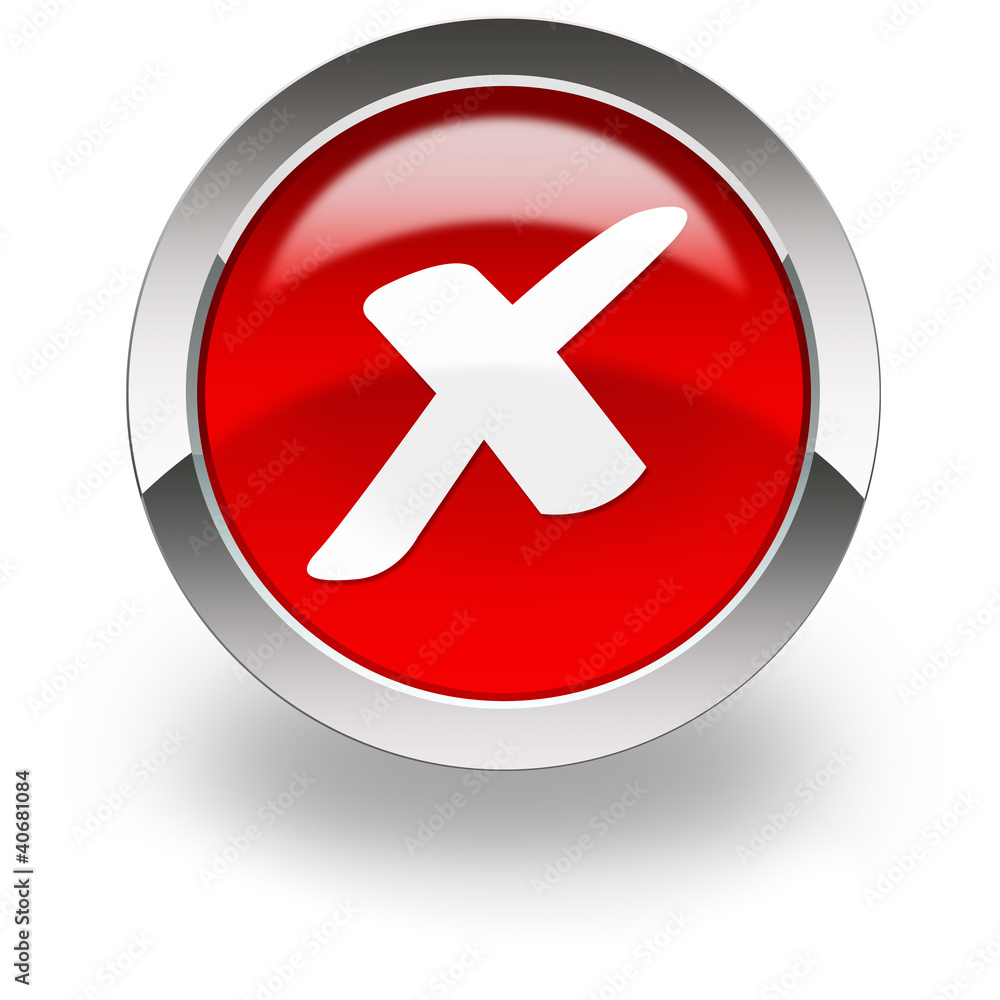 Obraz premium red cross icon