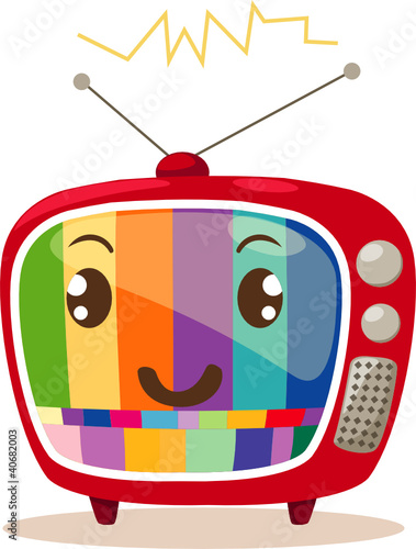 cartoon retro tv