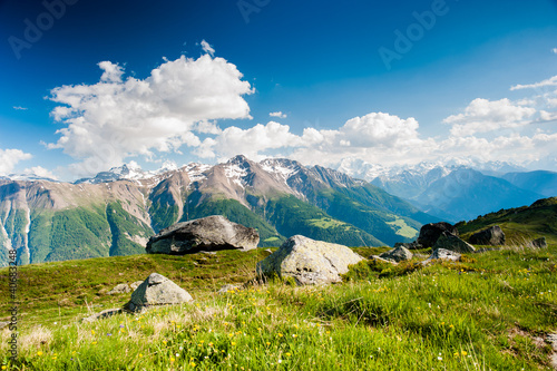 mountain panorama from fiescheralp