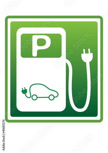 elektro tankstelle schild