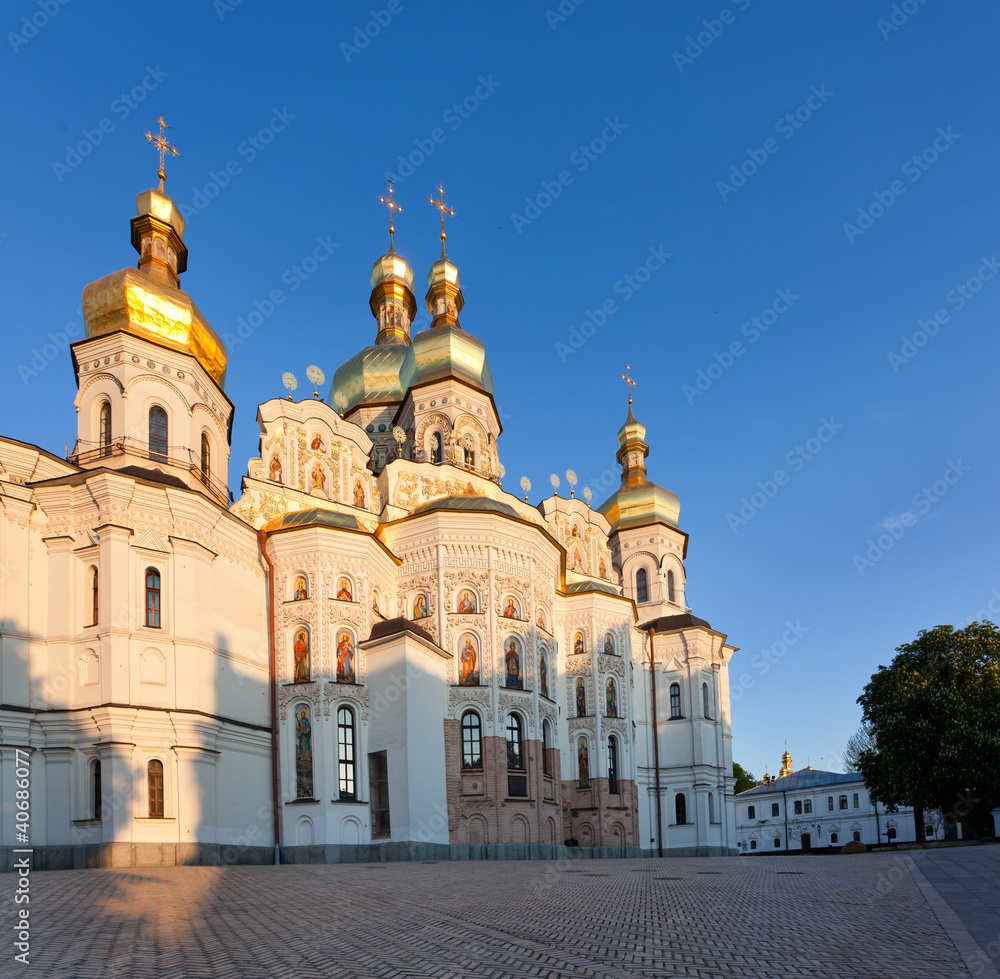 View of Kiev Pechersk Lavra Orthodox Monastery, Ukraine
