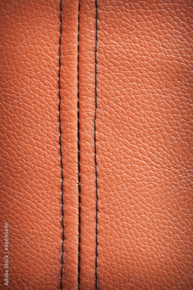 Fototapeta premium Leather texture with selvage