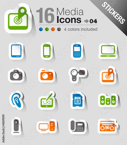 Stickers - Media Icons