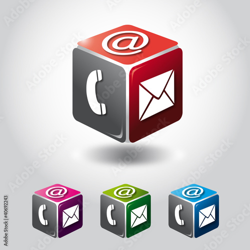 logo contact, logo e-mail, logo web