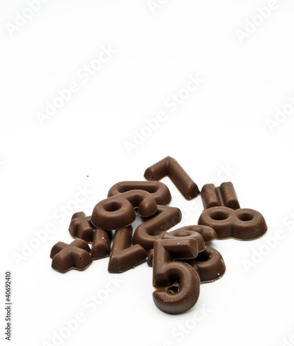 Numeros de chocolate