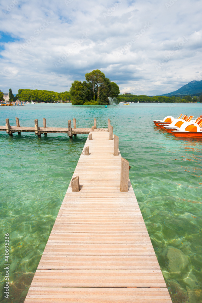 Annecy Lake Pier Crystal Clear