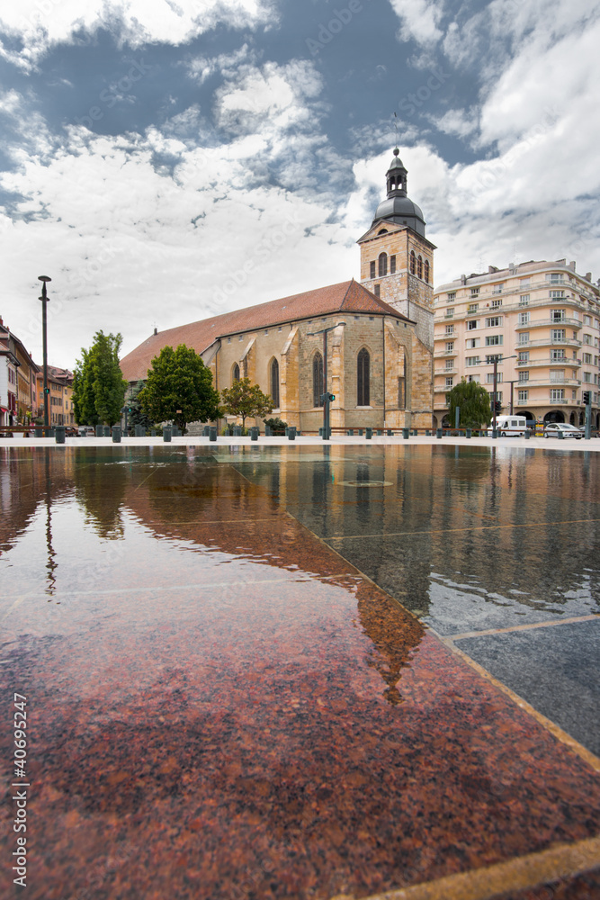 Annecy Church Saint Maurice Fountain