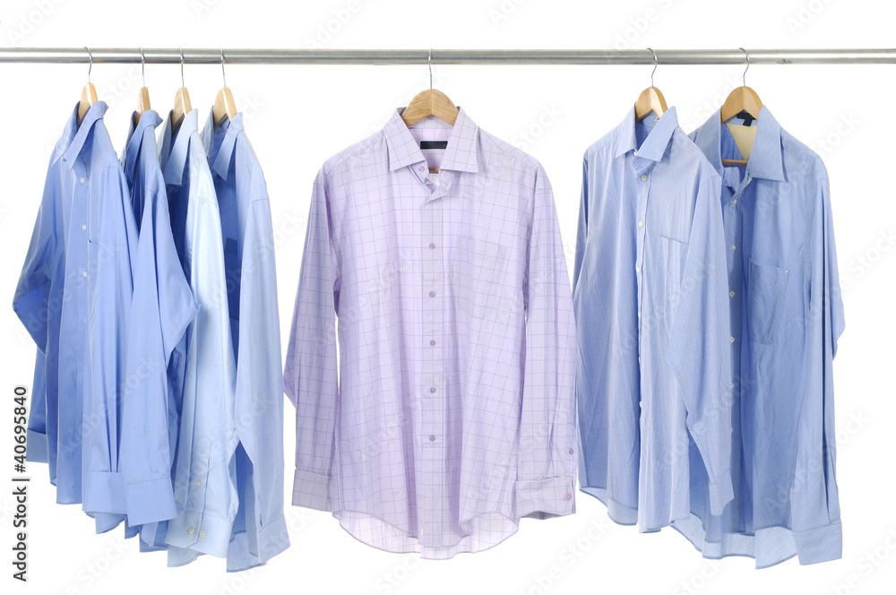 Close-up rack shirts Close-up rack shirts