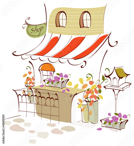 Flower shop exterior