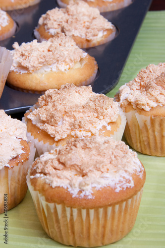 Delicious Meringue Cupakes ready to eat photo