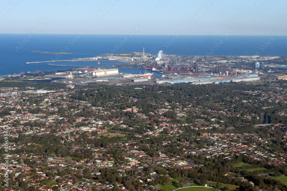 Fototapeta premium wollongong city and suburbs