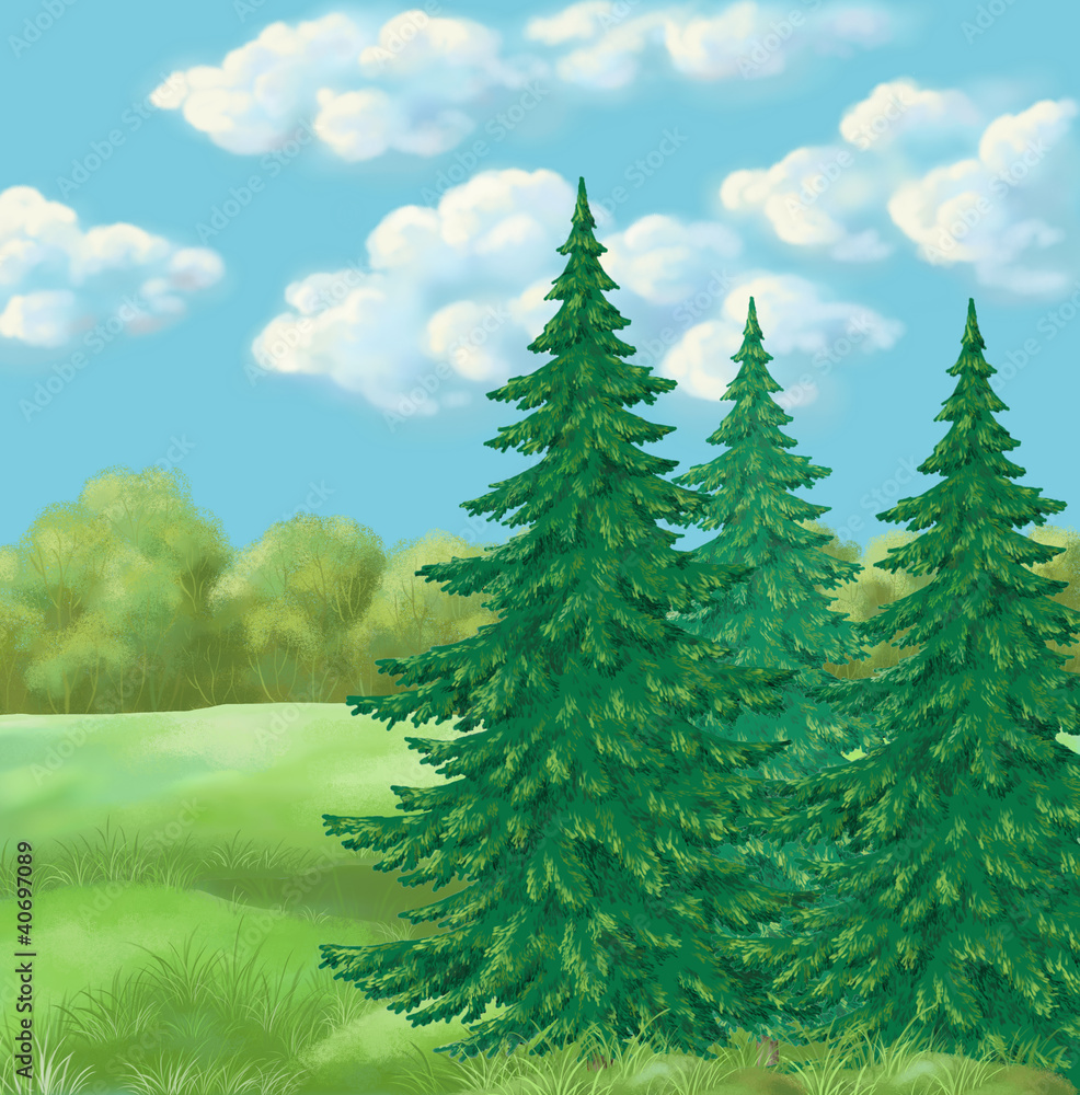 Picture, summer landscape Picture, summer landscape