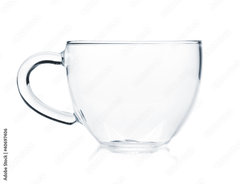 Empty glass tea cup Empty glass tea cup