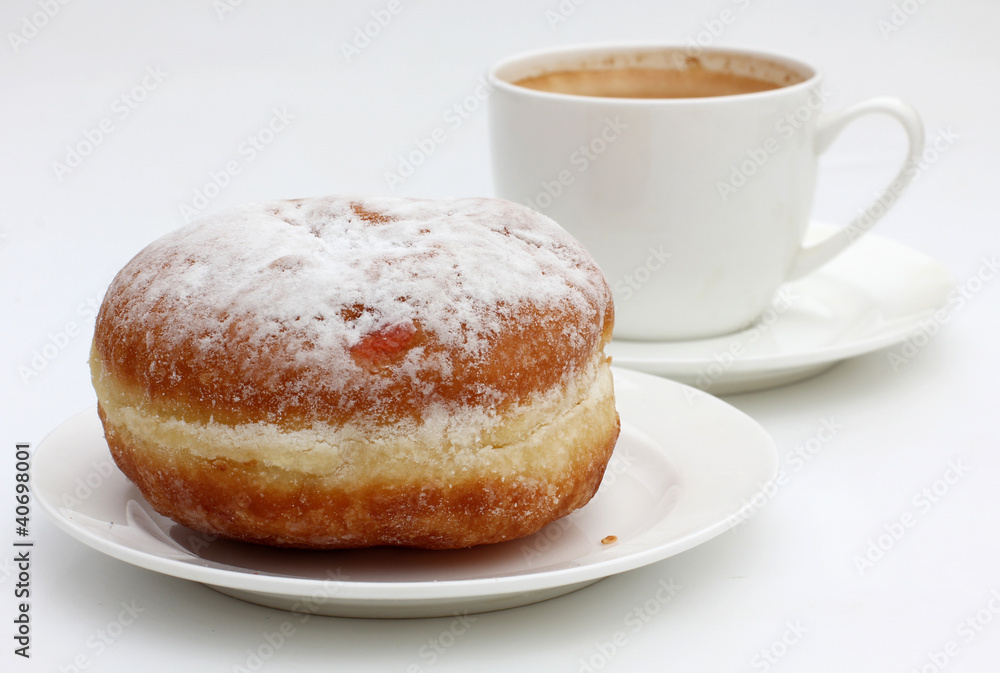 Pastry and coffee cup Pastry and coffee cup