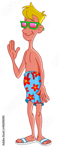 Beach man