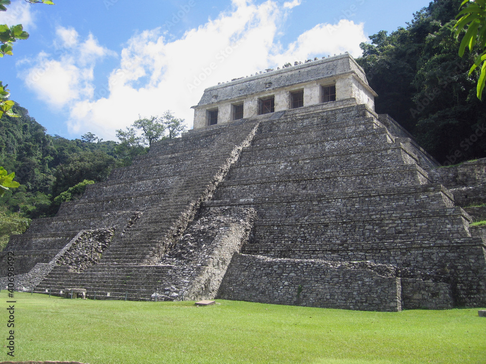 Palenque - Maya King Pakal tomb in the Temple of Inscriptions Palenque - Maya King Pakal tomb in the Temple of Inscriptions