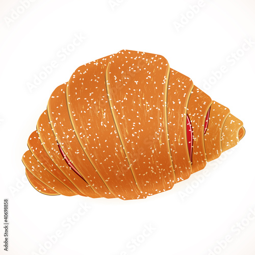 Tasty yummy croissant.