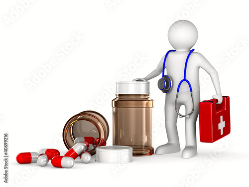 doctor on white background....