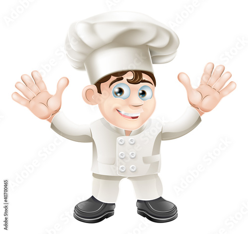 Cute chef mascot character