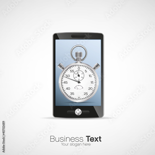 smatphone et application chronomètre